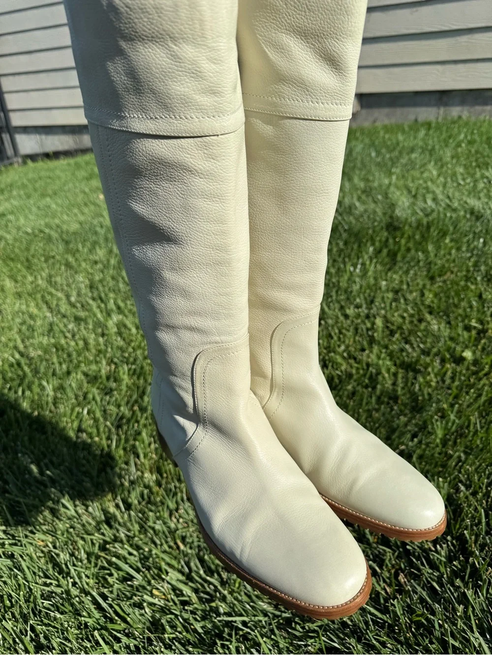 Bruno Magli Leather Over-the-Knee Boots 42